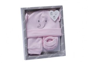 Gamberritos babykledingset smile meisjes roze 5-delig one size
