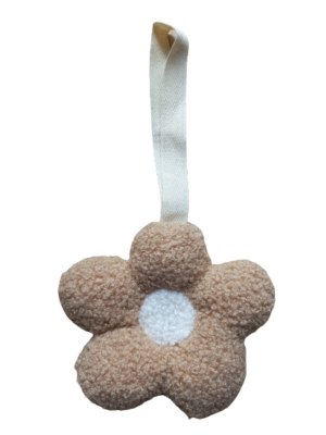 Speenkoord bloem teddy beige