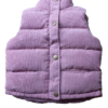 Bodywarmer oud roze ribstof voorpand