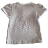 T-shirt taupe met witte stip maat 98