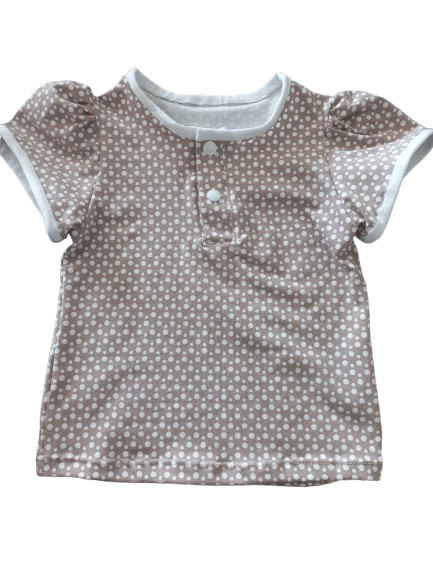 Taupe met witte stip voorpand