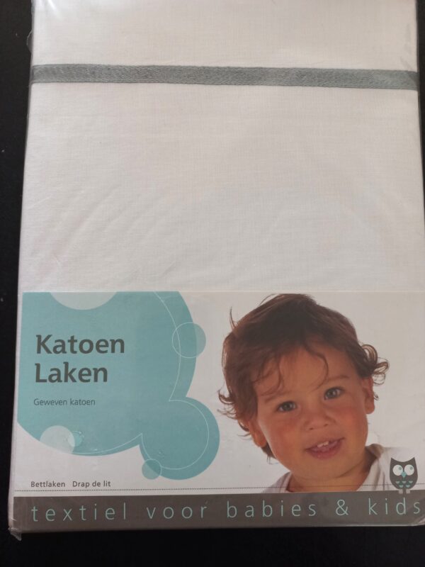 Laken met grijze bies