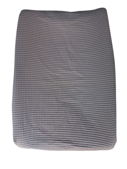 Aankleedkussen hoes taupe wafelstof v Aankleedkussen hoes Taupe wafelstof