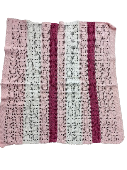 Dekentje roze gehaakt Dekentje roze gehaakt