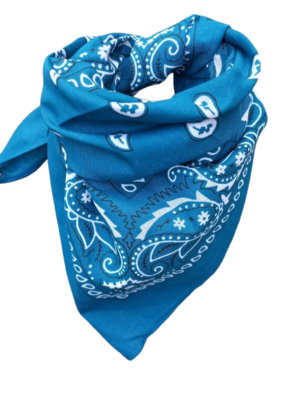 Bandana petrol blauw