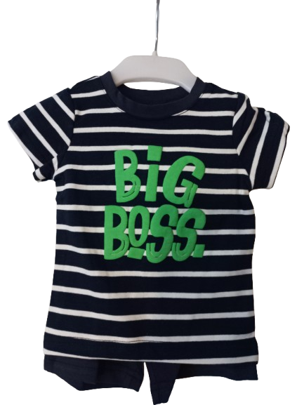 Kledingsetje Big boss blauw