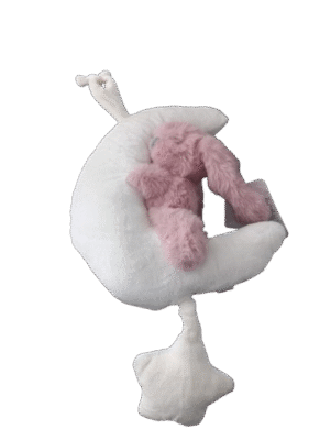 Muziekdoos konijn roze