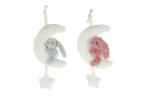 Muziekdoos konijn roze of sage green