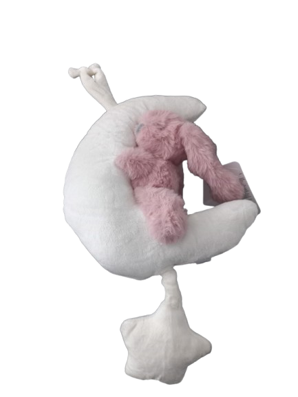 Muziekdoos konijn roze