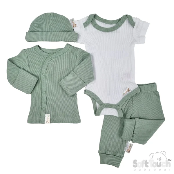 soft touch cadeauset sage green