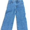 Jeans met glitter voorkant