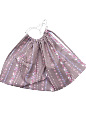 Weegdoek bruin met bloemetjes Weegdoek bruin met bloemetjes