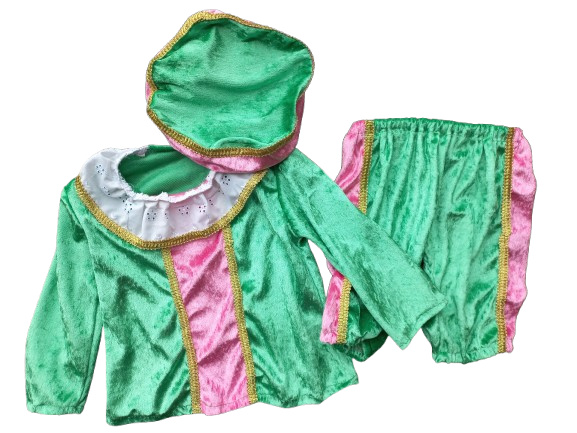 20260914_134548-removebg-preview Pietenpakje maat 62 roze groen en goudband