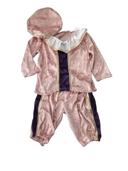 Pietenpakje oud roze met paars