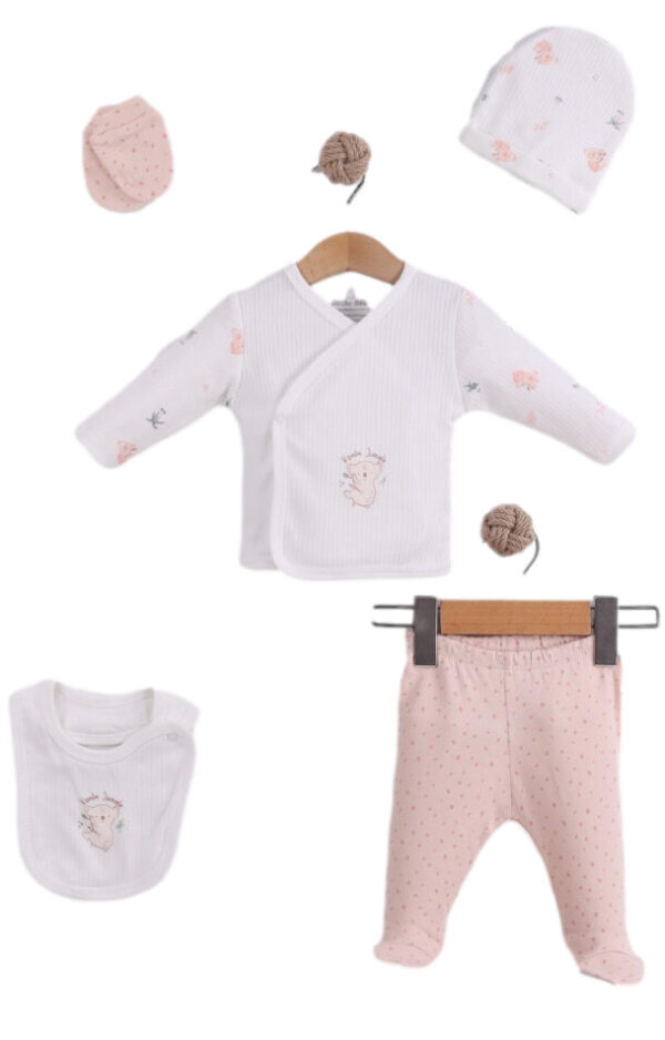 Kleding set Koala zalmkleurig
