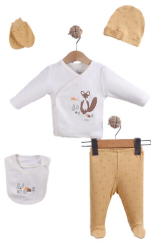 Kleding set vos okerkleurig
