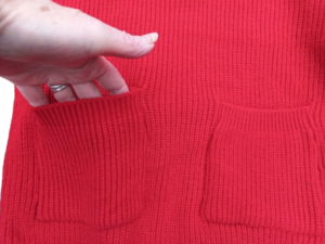 Gebreide jurk zakken