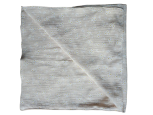 Hydrofieldoek champagne met witte bloemetjes