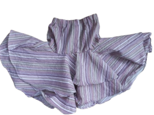 Strokenrokje oud roze bruin