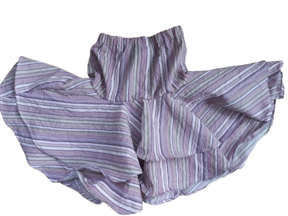 Strokenrokje oud roze bruin