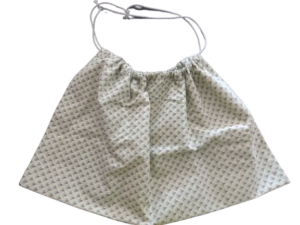 Weegdoek licht groen gebloemd