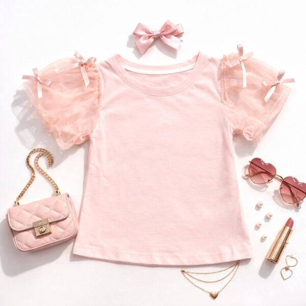 Tshirt strik roze Tshirt strik roze