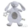Soft Touch eco recycled knuffeldoekje met bijtring bunny wit Soft Touch eco recycled knuffeldoekje met bijtring wit