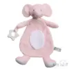 Soft Touch eco recycled knuffeldoekje met bijtring olifant roze Soft Touch knuffeldoekje met bijtring olifant roze