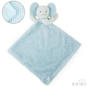 Soft Touch knuffeldoekje olifant blauw met knisperoren Soft Touch knuffeldoekje olifant blauw met knisperoren