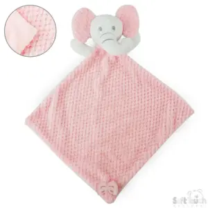 Soft Touch knuffeldoekje olifant roze met knisperoren Soft Touch knuffeldoekje olifant roze met knisperoren
