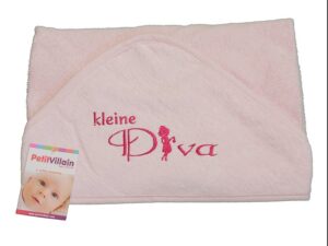 Badcape kleine diva roze