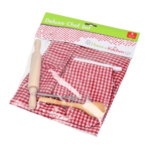 Kookschort rood wit geblokt 2