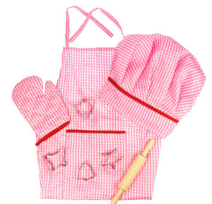 kokschort roze Bigjig´s Chef´s Keukenset roze