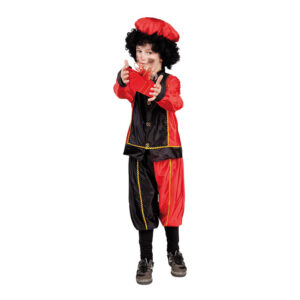 Pietenpak zwart rood 7 - 9 jaar Pietenpak zwart rood 7 - 9 jaar