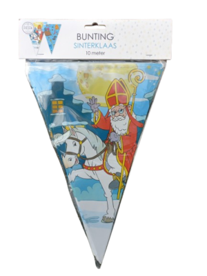Vlaggenlijn Sinterklaas 10 meter Vlaggenlijn Sinterklaas 10 mtr